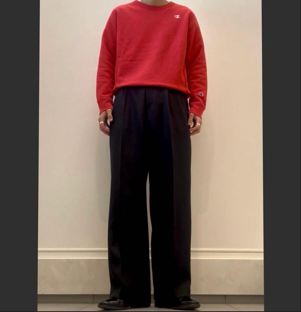 ヴィンテージ ワイド スラックス ブラック