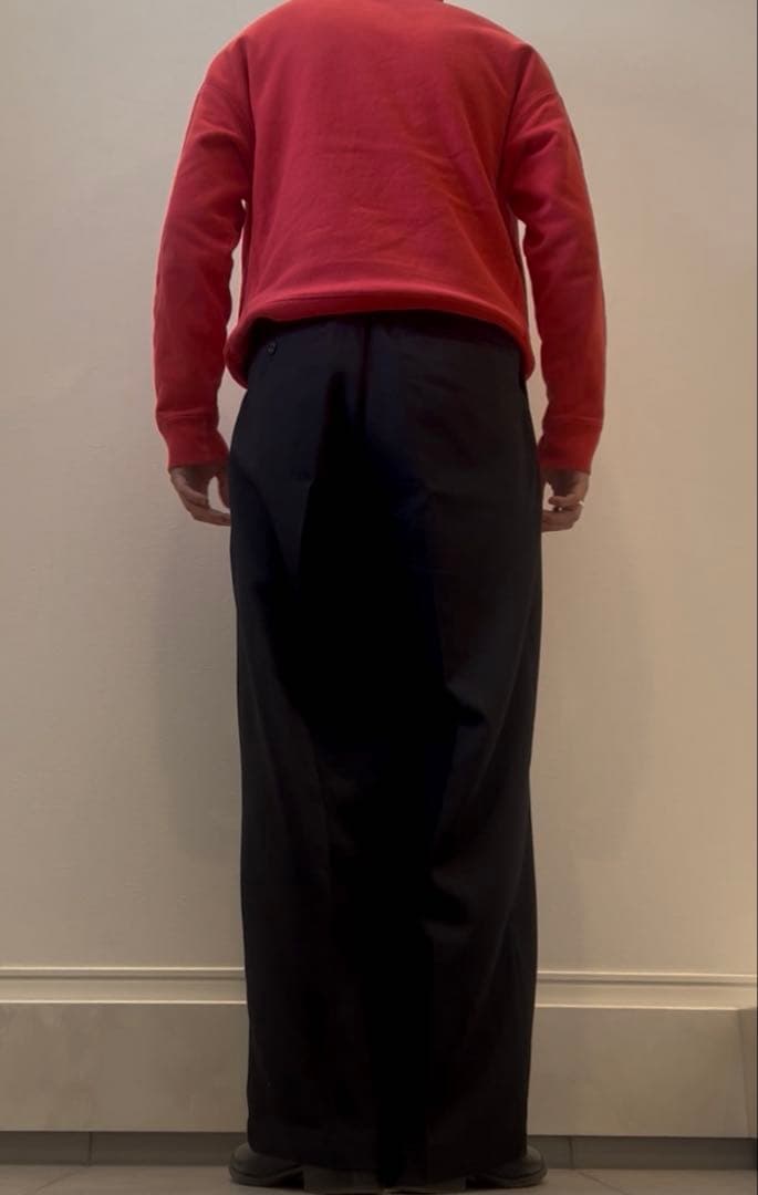 ヴィンテージ ワイド スラックス ブラック