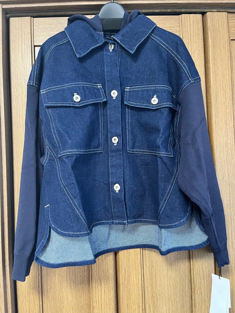 Vin フード付きデニムジャケット