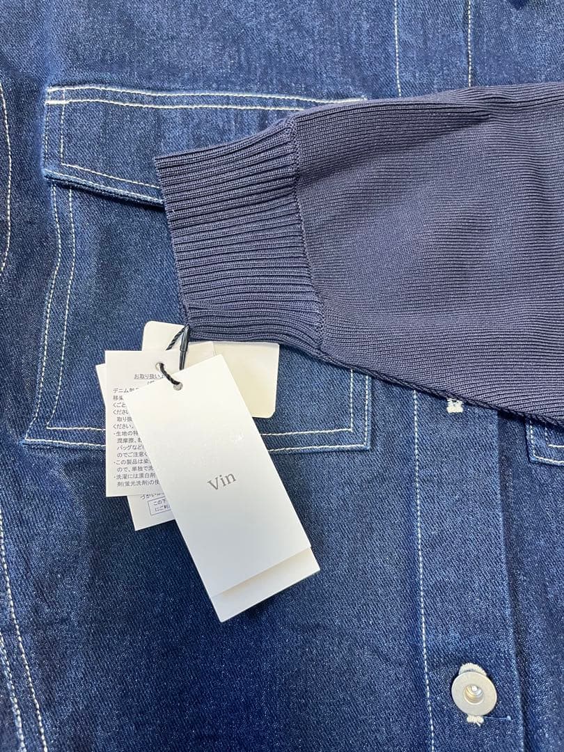 Vin フード付きデニムジャケット