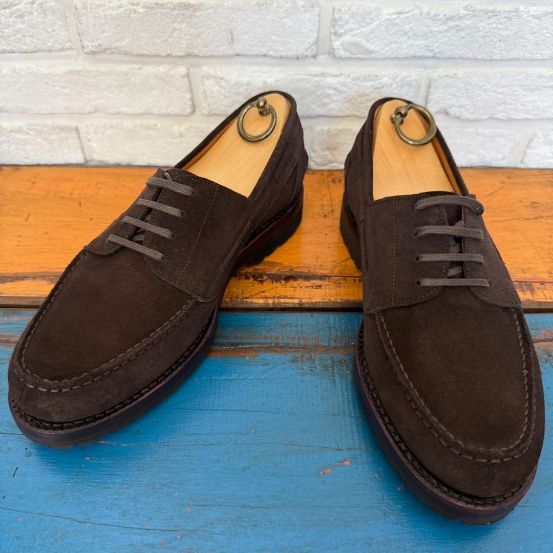 1度使用の極美品【Jalan Sriwijaya】4アイレット　スエードモカシン