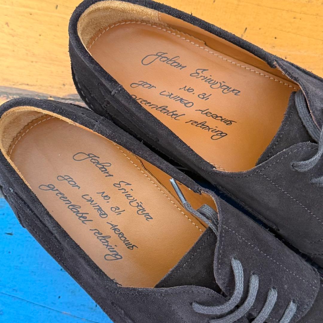 1度使用の極美品【Jalan Sriwijaya】4アイレット　スエードモカシン