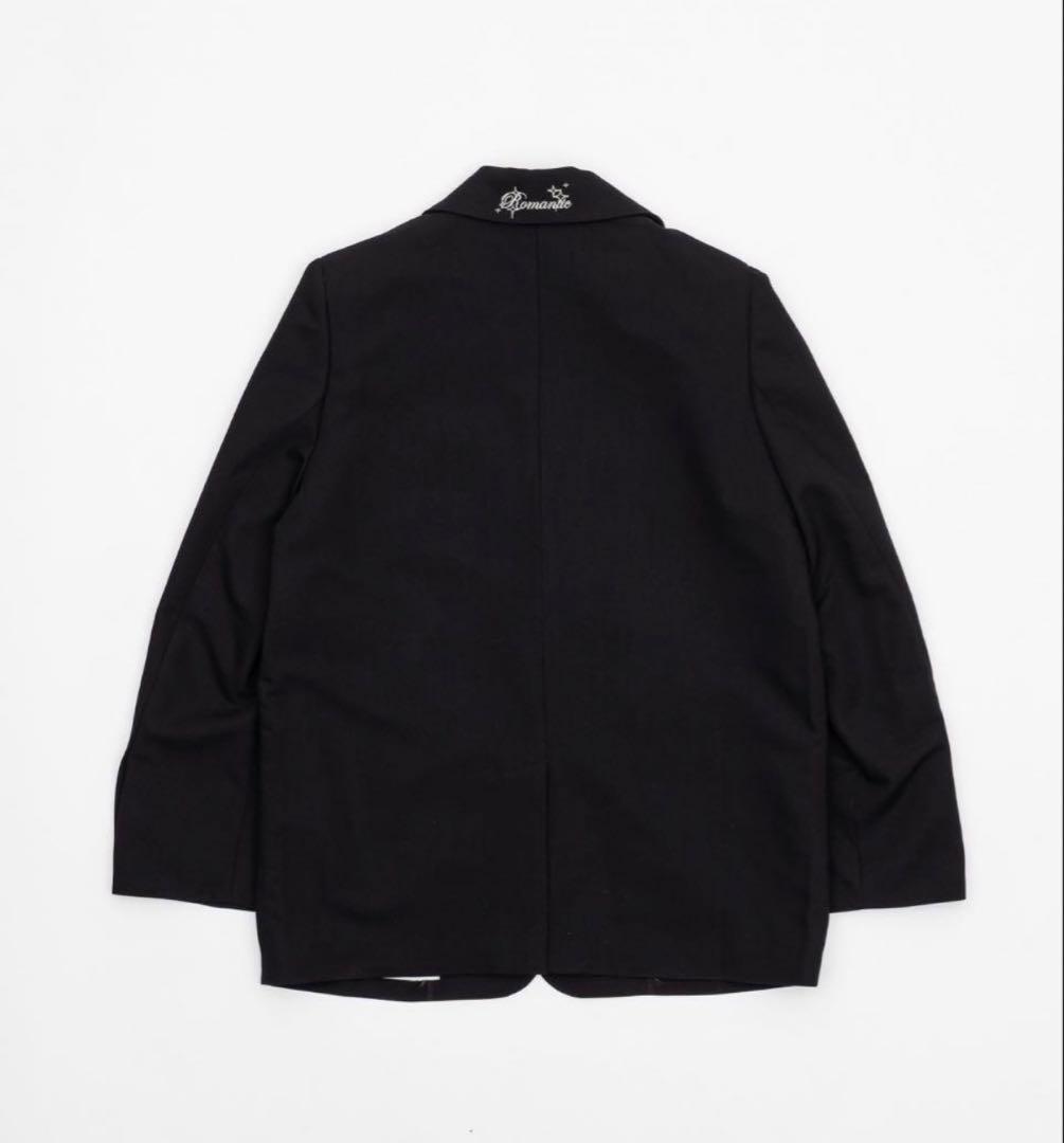 Smyeon 刺繍入りテーラードジャケット ブラック