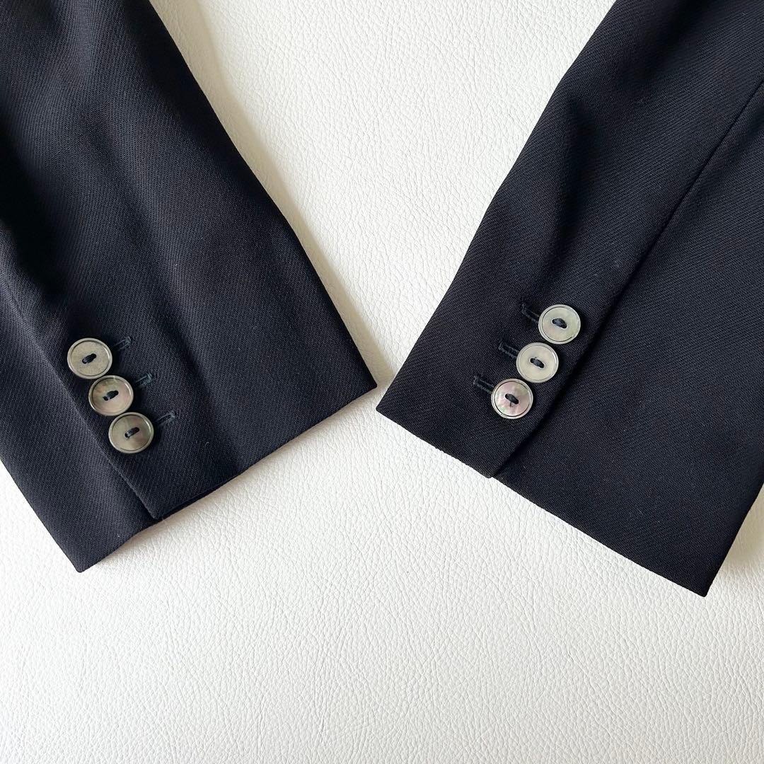 3026yマックスマーラ 白タグダブルブレザーテーラードジャケット 紺 M