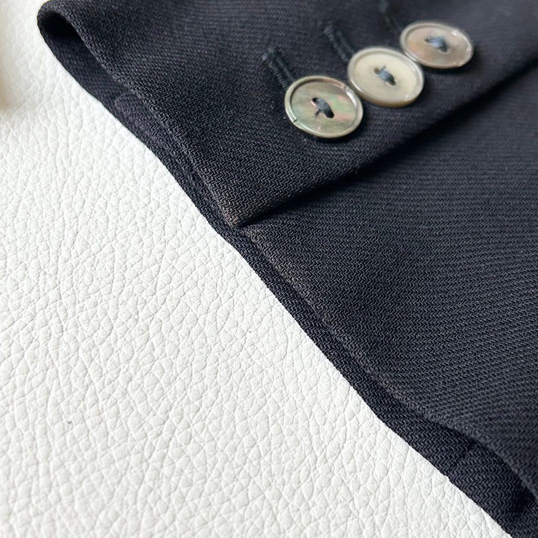 3026yマックスマーラ 白タグダブルブレザーテーラードジャケット 紺 M