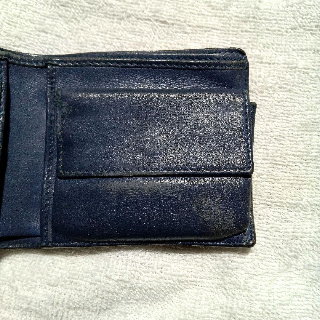 グッチ ２つ折り財布２個セット マイクロ シマ ネイビーとGGパターン
