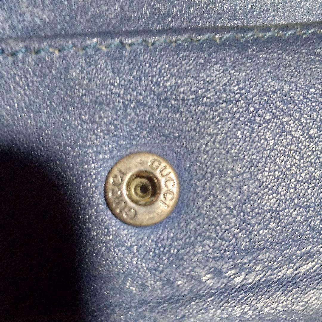 グッチ ２つ折り財布２個セット マイクロ シマ ネイビーとGGパターン