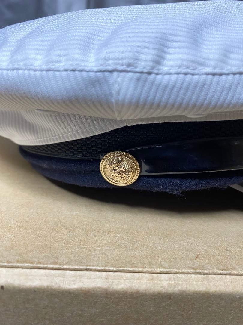 大日本帝国海軍　士官軍帽　制帽　56cm 複製品 日覆付