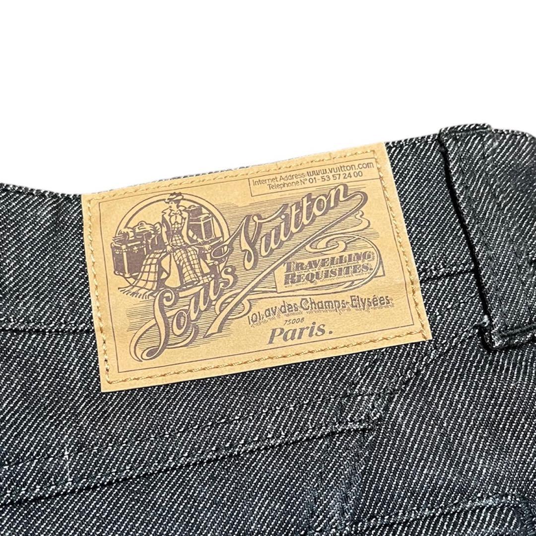 ルイヴィトン　LOUIS VUITTON ブラックデニム　ショートパンツ可愛い