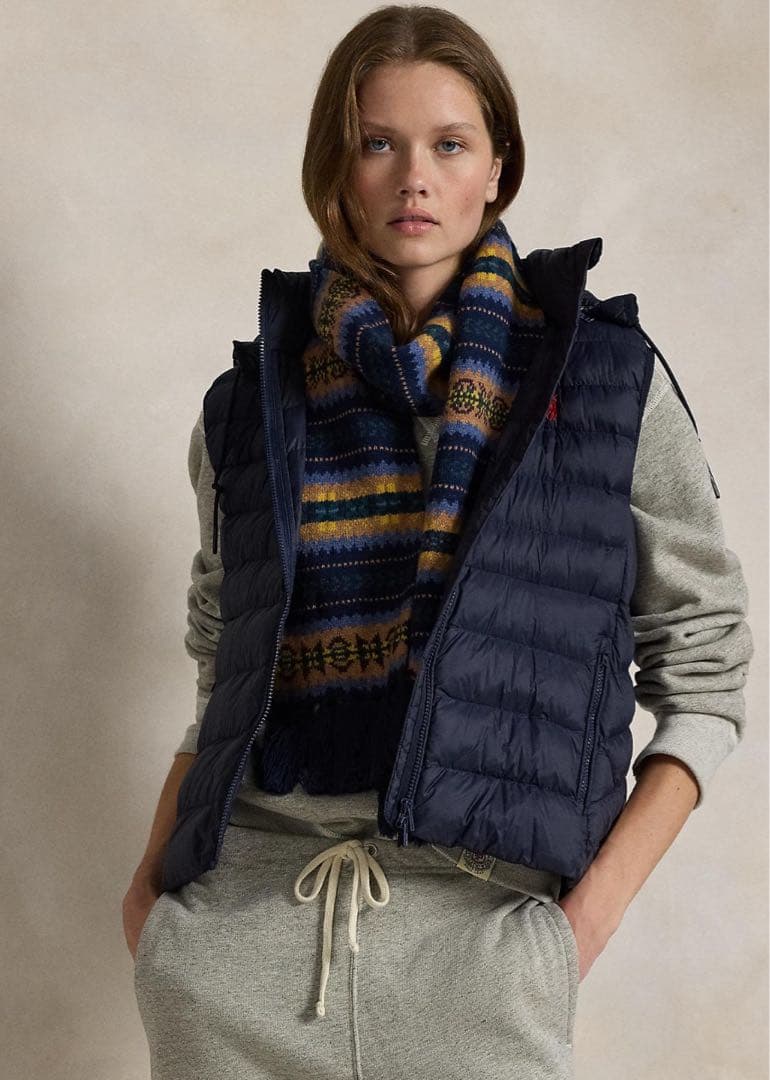 ラルフローレン ウォーターリペラント パッカブル ベストXS