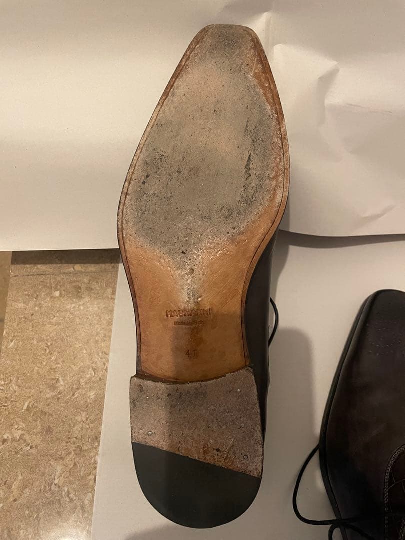 【MAGNANNI】革靴 レザー クロコ 型押し メダリオン 高級 紳士 上品