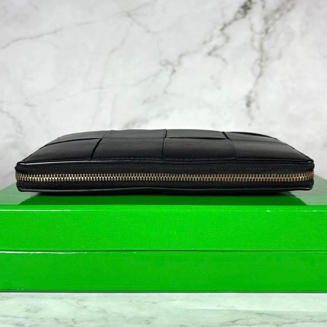 BOTTEGA VENETA 長財布 カセット ジップアラウンドウォレット　黒