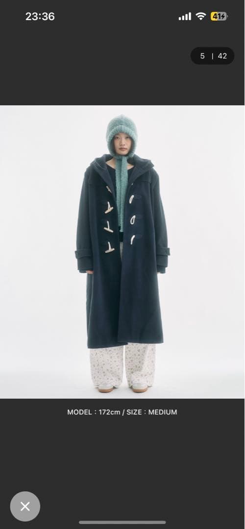 FEKETE ダッフルコート Ｌサイズ