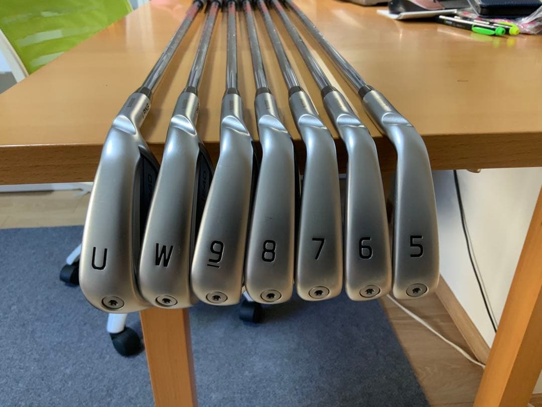 ピンi240（7本：5I-U)／モーダス115X番手ずらし（柔らかい方）