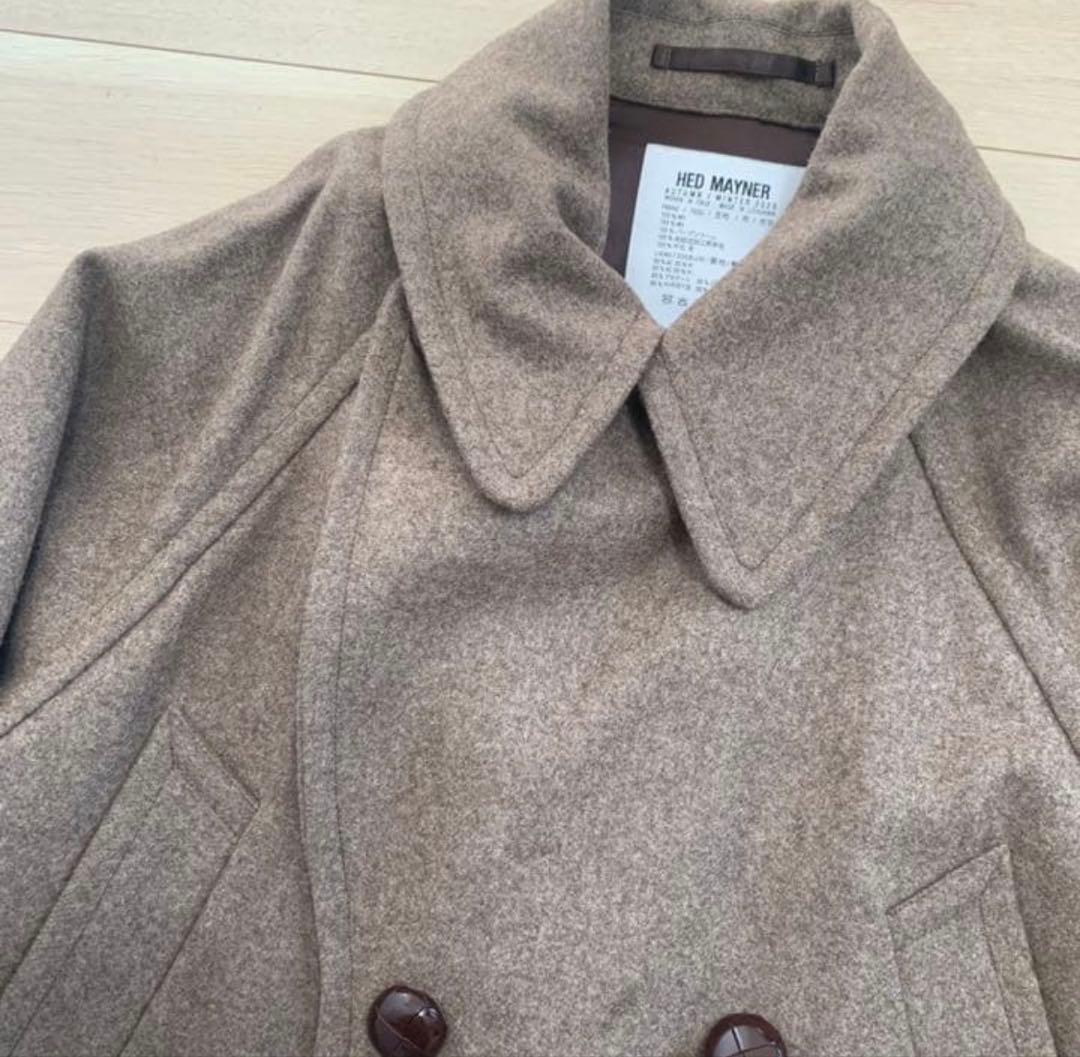ジャケット・アウター HED MAYNER 20AW CROPPED PEACOAT