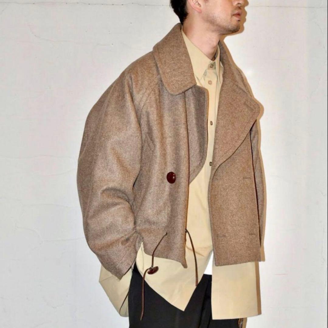 ジャケット・アウター HED MAYNER 20AW CROPPED PEACOAT