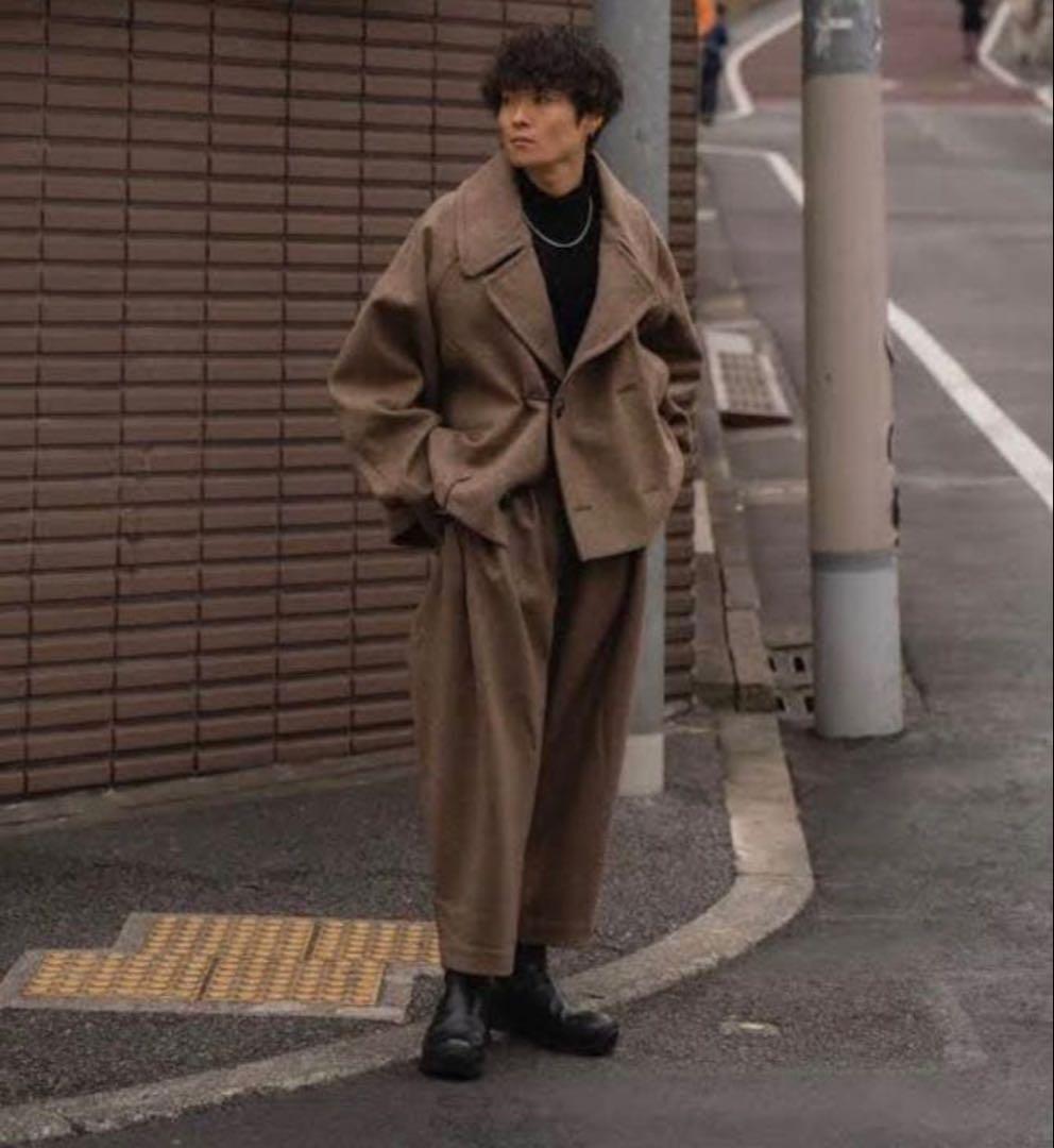 ジャケット・アウター HED MAYNER 20AW CROPPED PEACOAT