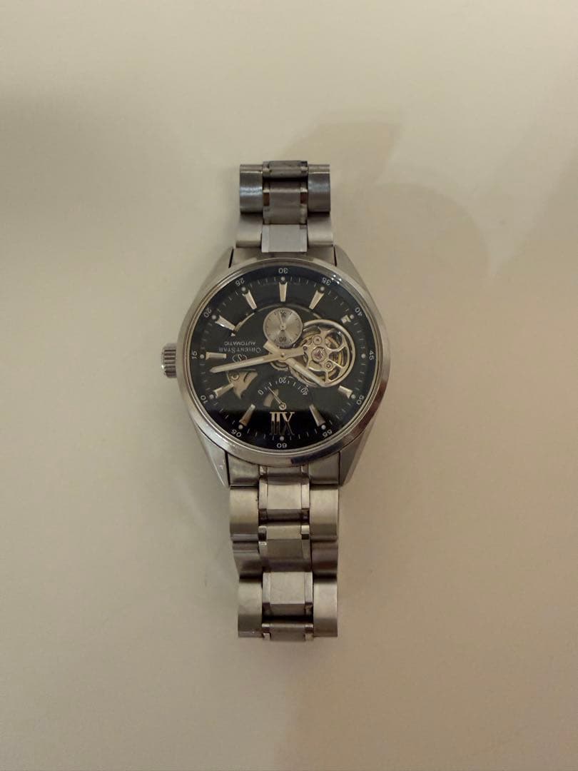 腕時計 ORIENTSTAR セミスケルトン 自動巻(手巻付)