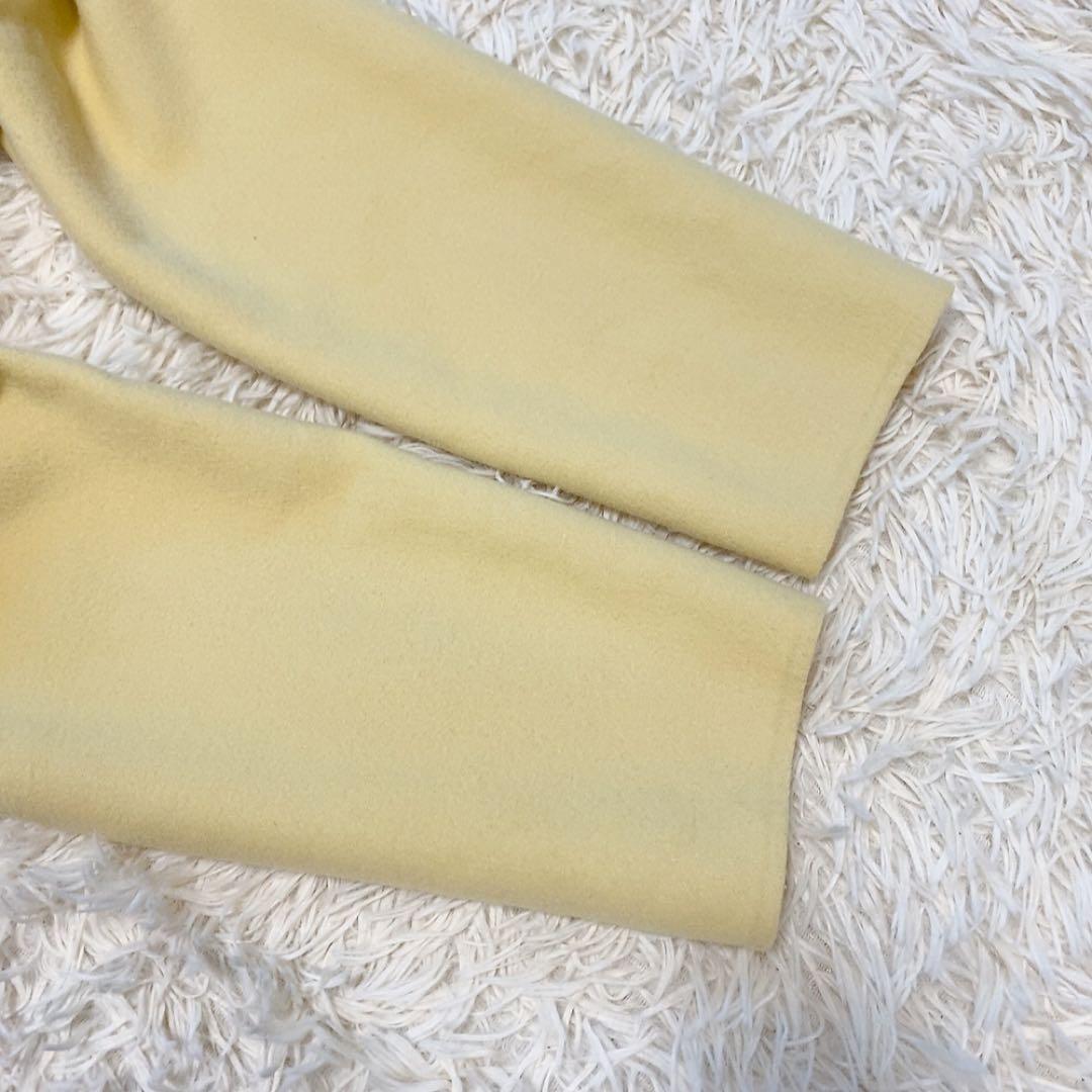 【美品】インディヴィ フーテッドリバーコート ハミルトンラムズウール 定価4万