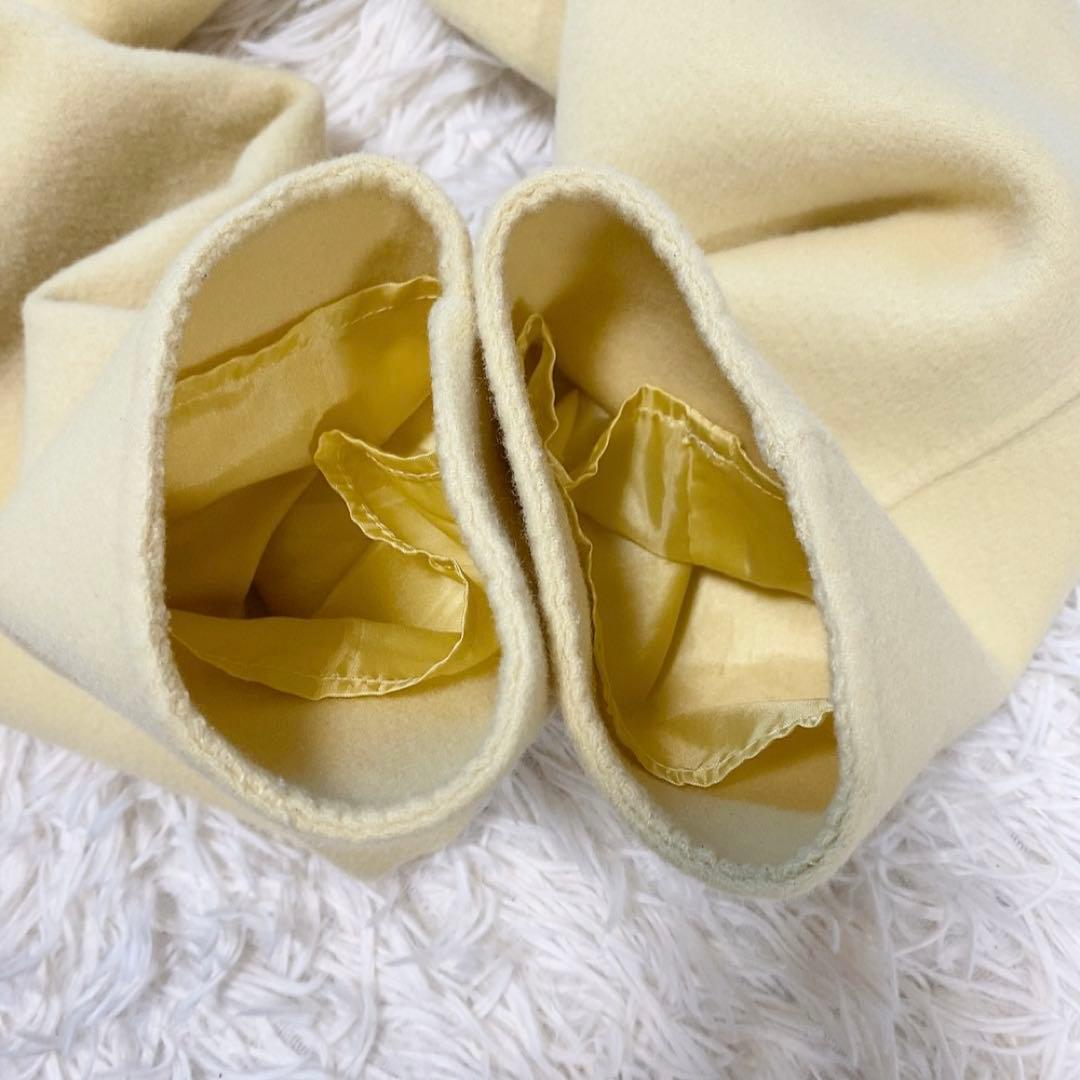 【美品】インディヴィ フーテッドリバーコート ハミルトンラムズウール 定価4万