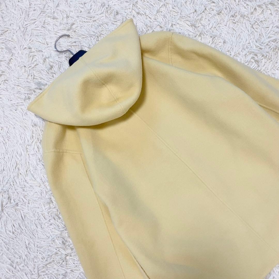 【美品】インディヴィ フーテッドリバーコート ハミルトンラムズウール 定価4万