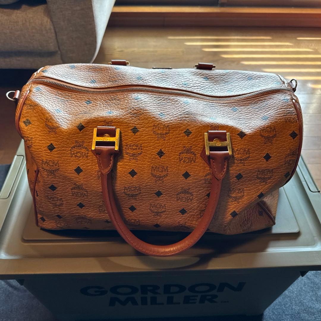 MCM ボストンバッグ　幅42cm 大容量 旅行 ゴルフ