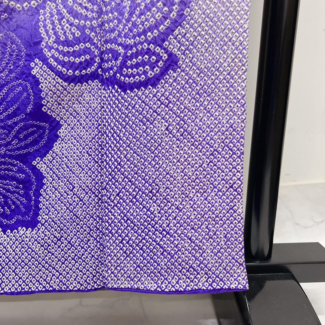 振袖　金駒刺繍　総絞り　菊　菱地紋　晴れの日　成人式　着物　013tz