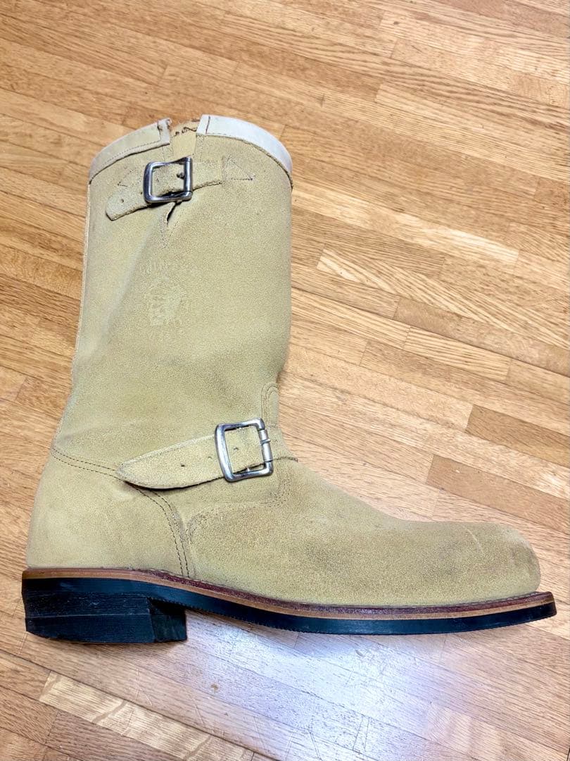 CHIPPEWA チペワ エンジニアブーツ スエード ベージュ 10E