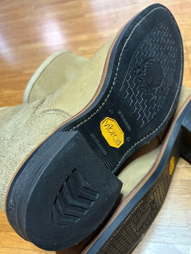 CHIPPEWA チペワ エンジニアブーツ スエード ベージュ 10E