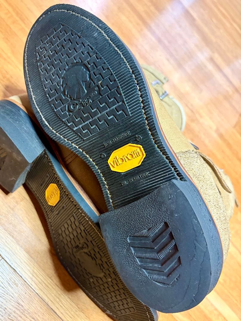 CHIPPEWA チペワ エンジニアブーツ スエード ベージュ 10E