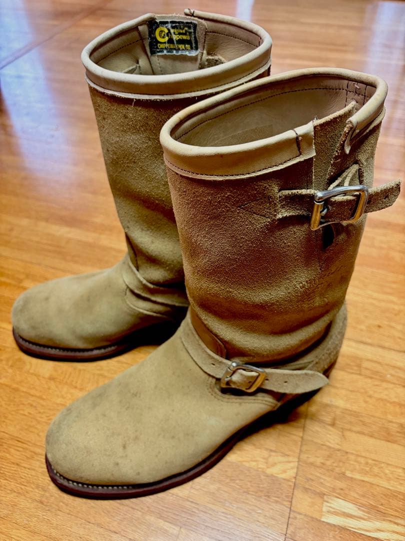 CHIPPEWA チペワ エンジニアブーツ スエード ベージュ 10E