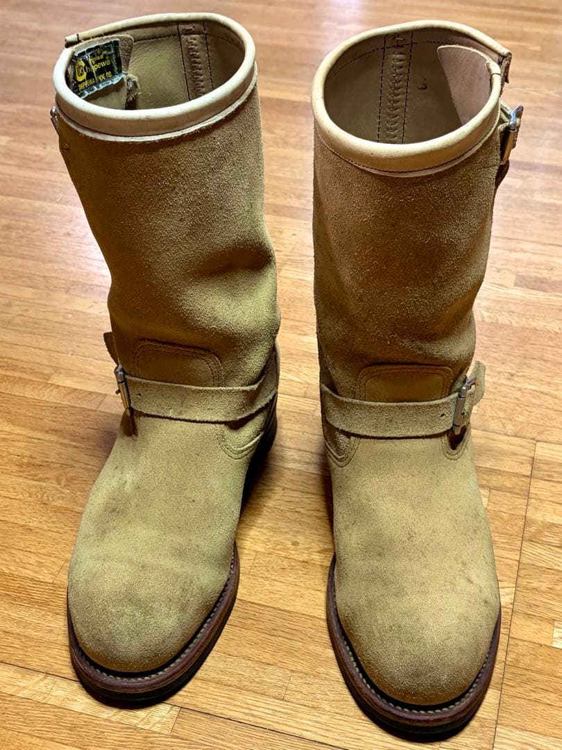 CHIPPEWA チペワ エンジニアブーツ スエード ベージュ 10E