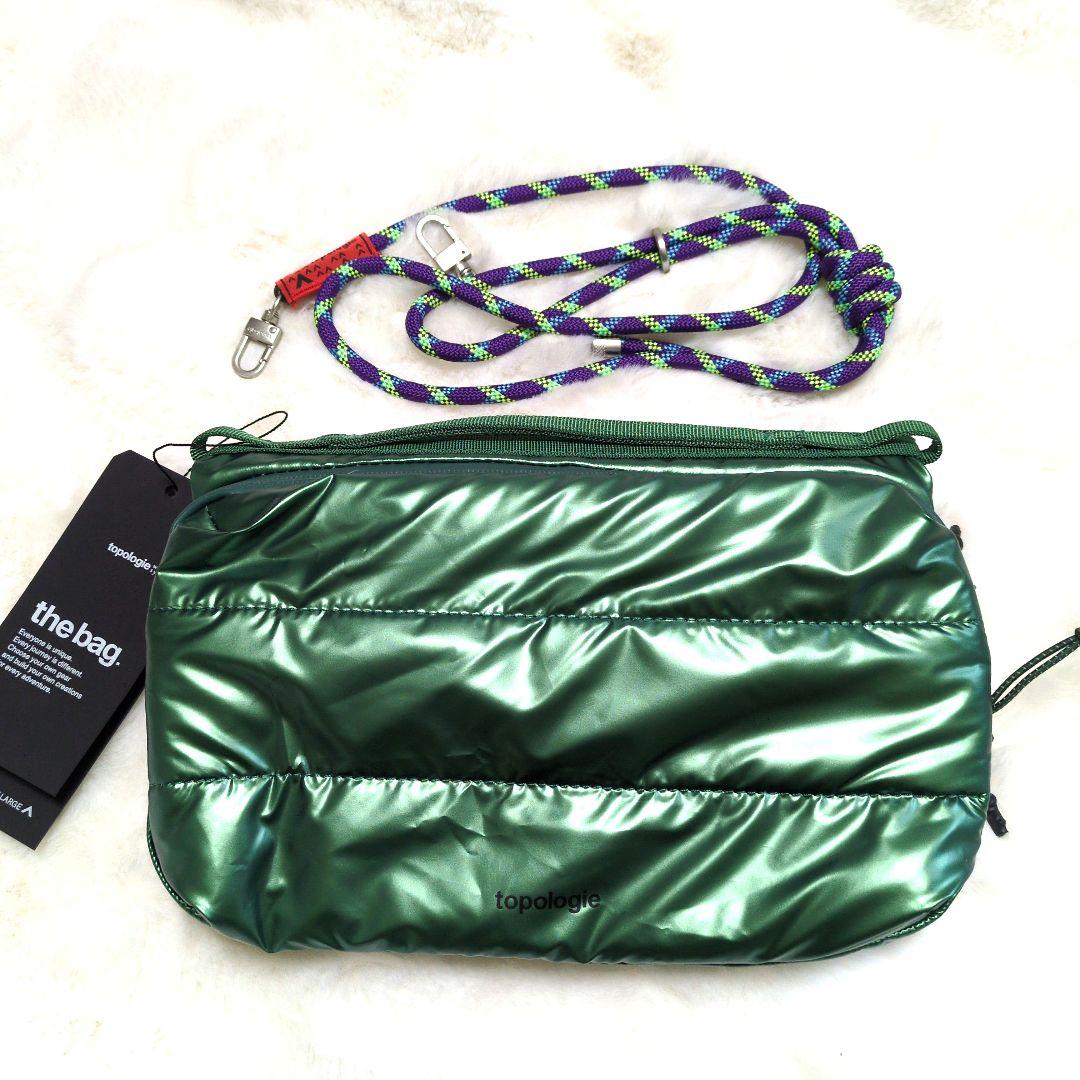 topologie トポロジー　ボトルサコッシュ　ラージ 緑