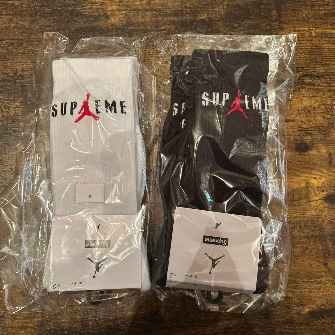 Supreme/Jordan Crew Socks 25-27cm セット