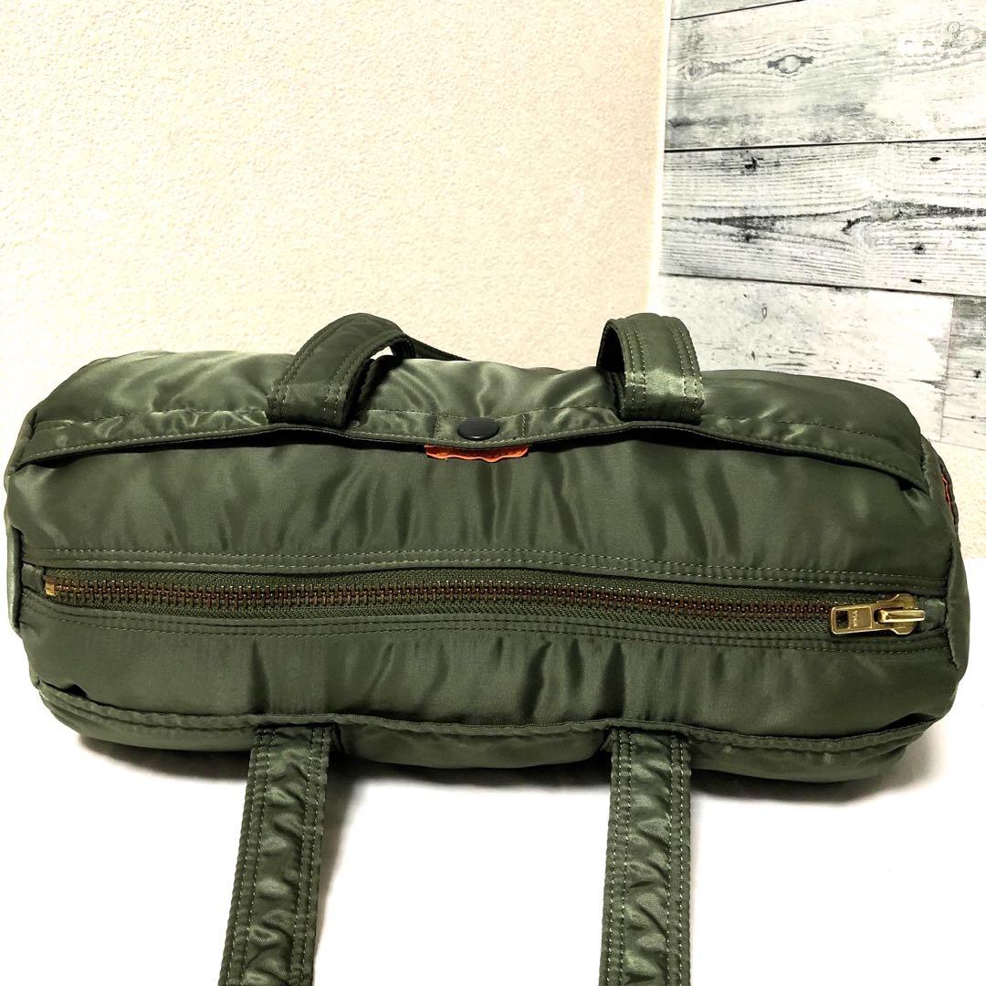 超美品✨希少 ポーター タンカー ミニボストンバッグLサイズ セージ 吉田カバン