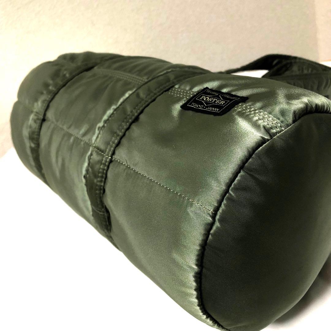 超美品✨希少 ポーター タンカー ミニボストンバッグLサイズ セージ 吉田カバン