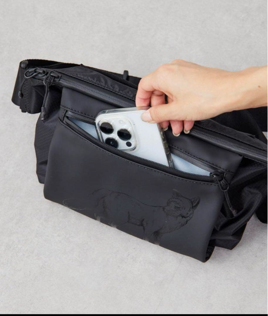 ear PAPILLONNER フォックス　プリント　ショルダーバッグ