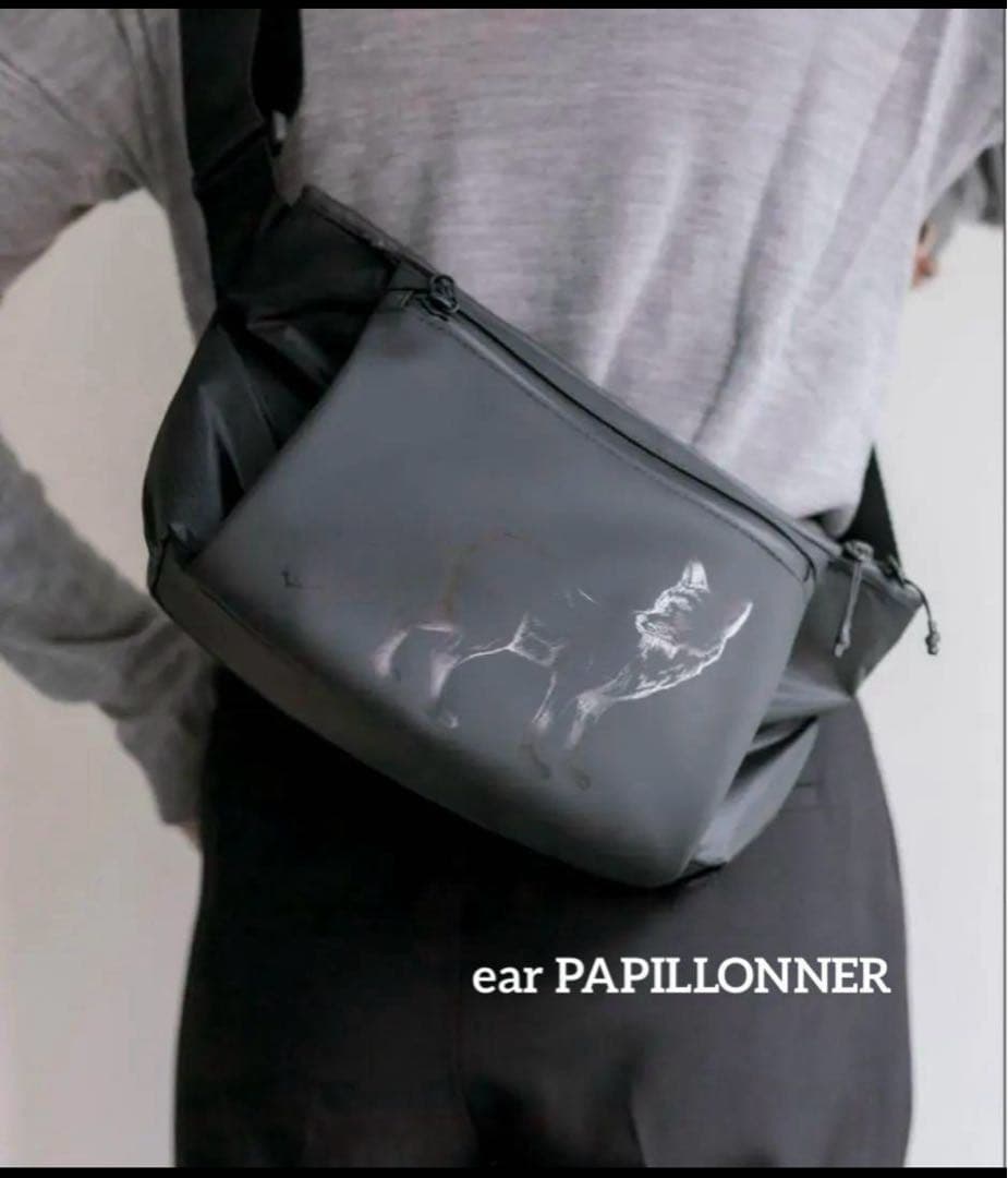 ear PAPILLONNER フォックス　プリント　ショルダーバッグ