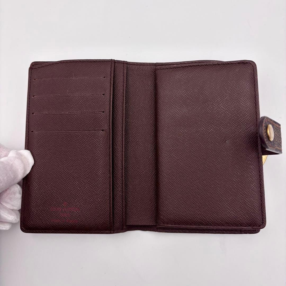 ルイヴィトン　ポルトモネ　ビエ　ヴィエノワ ダミエ　二つ折り財布 がま口　正規品