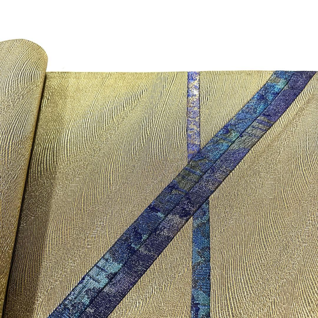 専用帯6325 ●高級 正絹 佐波理綴 織の宝石 ダイヤモンドカット袋帯きりばめ