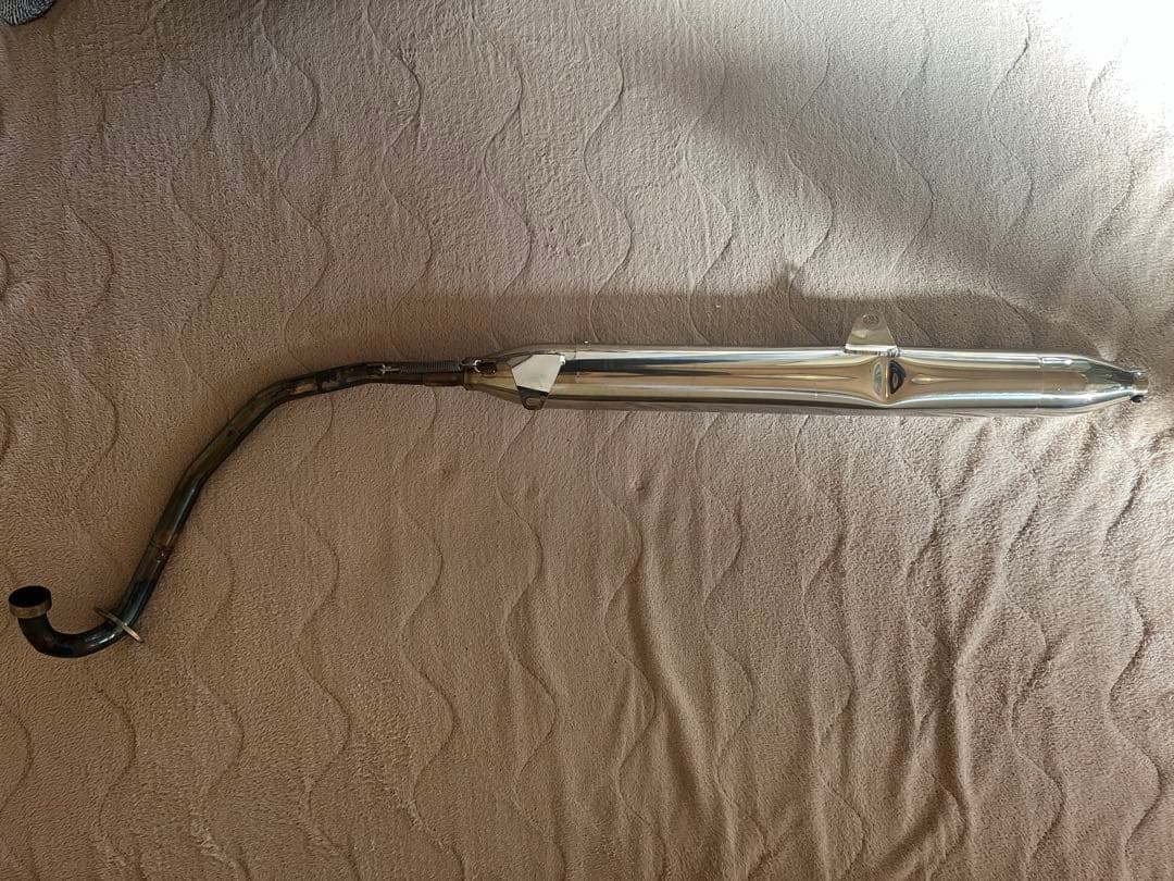 CT110用モノチリ製ステンレスマフラー