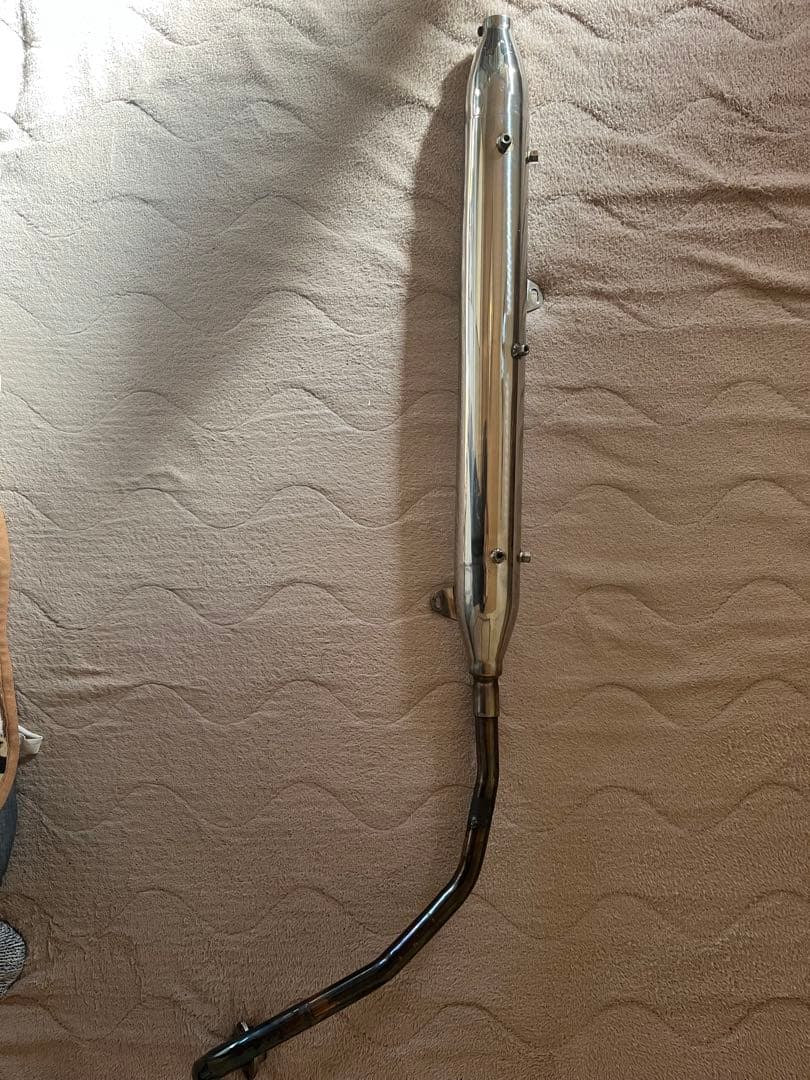 CT110用モノチリ製ステンレスマフラー