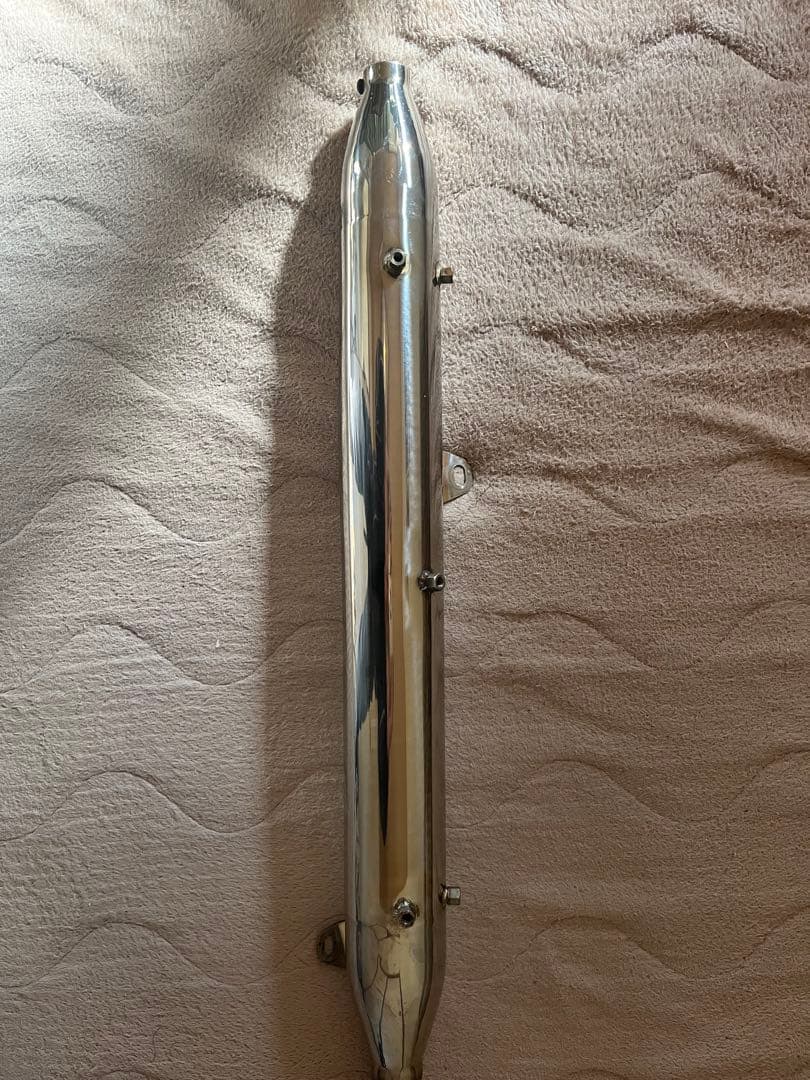 CT110用モノチリ製ステンレスマフラー