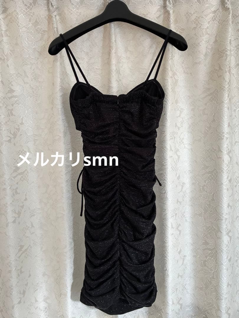 jewels キャミドレス　S ブラック ラメ