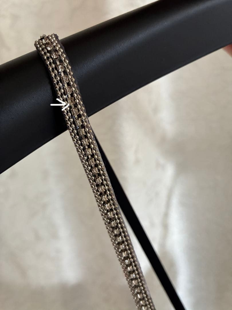 jewels キャミドレス　S ブラック ラメ