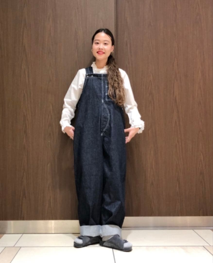 BEAMS BOY ダークデニム オーバーオール