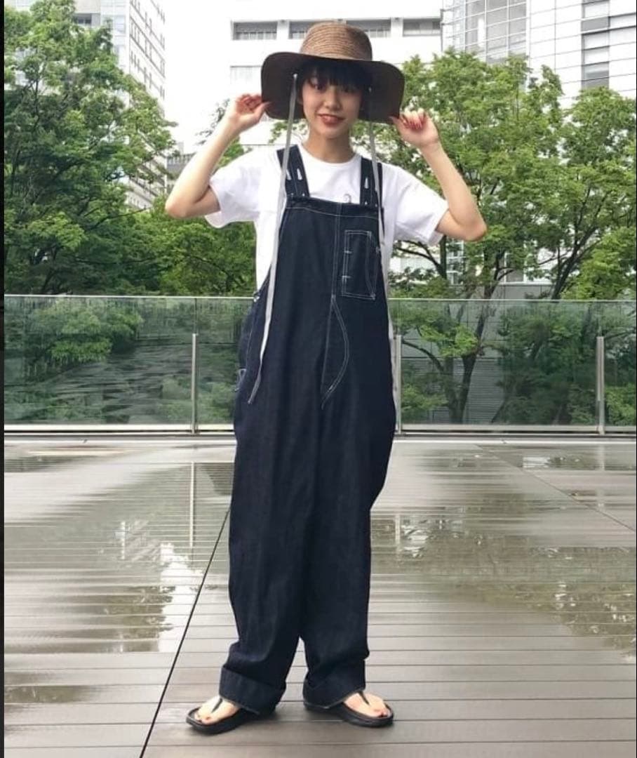 BEAMS BOY ダークデニム オーバーオール