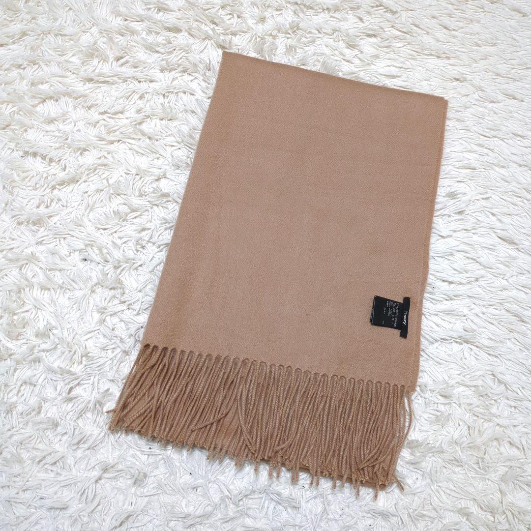 セオリー カシミヤ100% 大判ストール マフラー キャメル