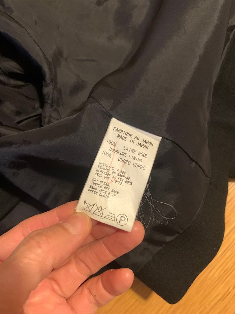 Monchan  ヨウジヤマモト 黒 テーラードジャケット