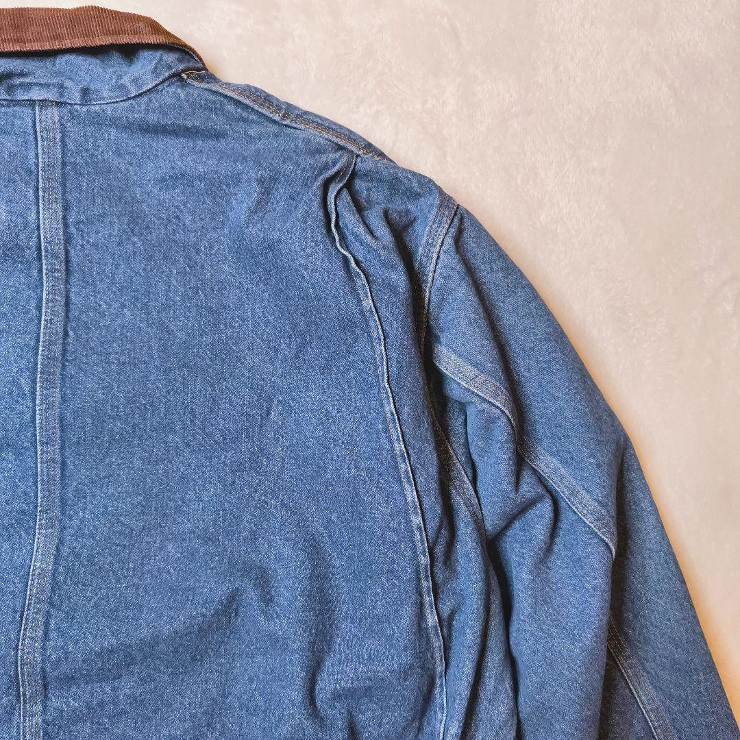 ​【美品/USA製】カーハート デニム チョアコート XXL-TALL 濃紺